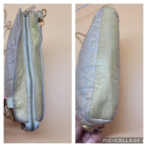 Authentic Chanel Canvas Mini Pouch on Chain - Picture 6 of 10